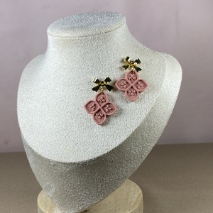 Pasztell karácsony fülbevaló - Meska.hu