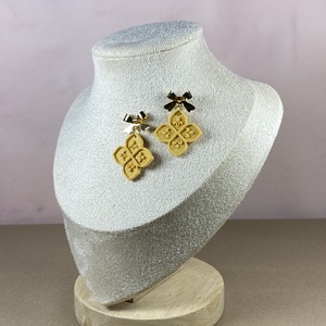 Pasztell karácsony fülbevaló - Meska.hu