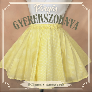 Extra pörgős körloknis gyerekszoknya több méretben - KÉSZLETEN, Ruha & Divat, Gyerekruha, Szoknya, Varrás, MESKA
