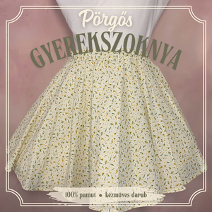 Extra pörgős körloknis gyerekszoknya több méretben - KÉSZLETEN, Ruha & Divat, Gyerekruha, Szoknya, Varrás, MESKA