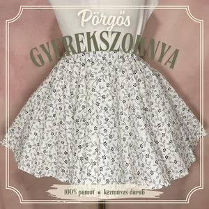 Extra pörgős körloknis gyerekszoknya több méretben - KÉSZLETEN, Ruha & Divat, Gyerekruha, Szoknya, Varrás, MESKA