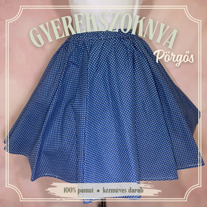 Extra pörgős körloknis gyerekszoknya több méretben - KÉSZLETEN, Ruha & Divat, Gyerekruha, Szoknya, Varrás, MESKA