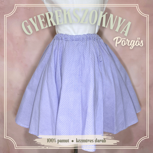 Extra pörgős körloknis gyerekszoknya több méretben - KÉSZLETEN, Ruha & Divat, Gyerekruha, Szoknya, Varrás, MESKA