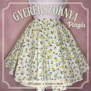 Extra pörgős körloknis gyerekszoknya több méretben - KÉSZLETEN - Meska.hu