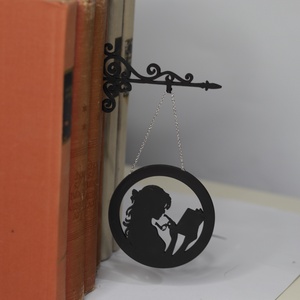 Könyvcégér � könyvjelző - könyv & zene - könyvjelző - Meska.hu