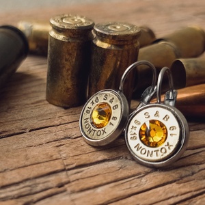 9mm Francia Kapcsos Fülbevaló - Aranysárga - Meska.hu