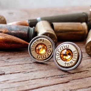 9mm Bedugós Fülbevaló - Napsárga - ékszer - fülbevaló - pötty fülbevaló - Meska.hu