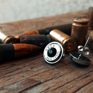 9mm Bedugós Fülbevaló - Fekete, Ékszer, Fülbevaló, Pötty fülbevaló, Ötvös, Fémmegmunkálás, MESKA