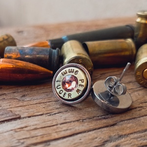 9mm Bedugós Fülbevaló - Halványrózsaszín - Meska.hu