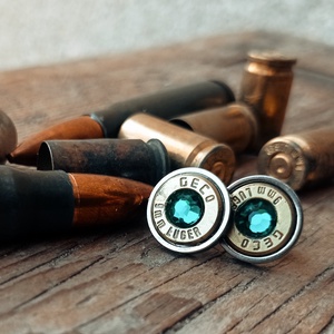 9mm Bedugós Fülbevaló - Smaragdzöld - ékszer - fülbevaló - pötty fülbevaló - Meska.hu