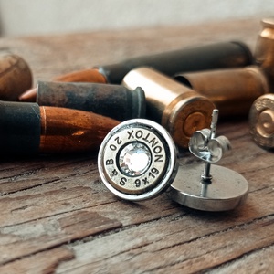 9mm Bedugós Fülbevaló - Gyémántfehér - Meska.hu