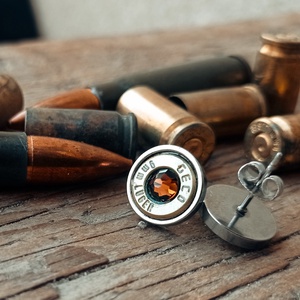 9mm Bedugós Fülbevaló - Kávébarna, Ékszer, Fülbevaló, Pötty fülbevaló, Ötvös, Fémmegmunkálás, MESKA