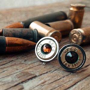 9mm Bedugós Fülbevaló - Kávébarna - ékszer - fülbevaló - pötty fülbevaló - Meska.hu