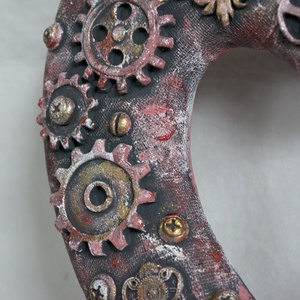 Steampunk szív - otthon & életmód - dekoráció - ajtó- és ablak dekoráció - ajtódísz & kopogtató - Meska.hu