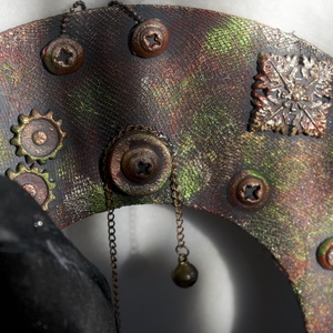 Steampunk varjú kopogtató  - otthon & életmód - dekoráció - ajtó- és ablak dekoráció - ajtódísz & kopogtató - Meska.hu