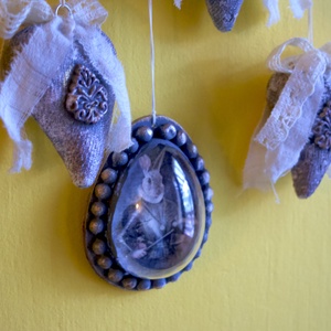 Fehér húsvéti fali dekoráció - otthon & életmód - dekoráció - fali és függő dekoráció - falra akasztható dekor - Meska.hu