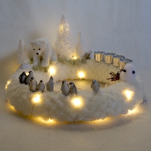 Északi sark adventi koszorú, Karácsony, Adventi díszek, Adventi koszorú, Mindenmás, MESKA