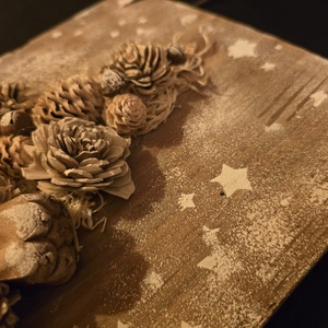 Karácsonyi - téli ajtódísz - karácsony - karácsonyi lakásdekoráció - karácsonyi ajtódíszek - Meska.hu