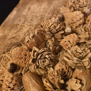 Karácsonyi - téli ajtódísz - karácsony - karácsonyi lakásdekoráció - karácsonyi ajtódíszek - Meska.hu