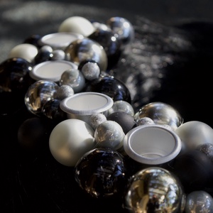 Fekete elegáns, letisztult adventi koszorú - karácsony - adventi díszek - adventi koszorú - Meska.hu