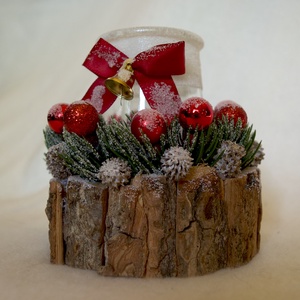 Mini Erőművecske - karácsonyi mécsestartó, Karácsony, Karácsonyi lakásdekoráció, Ünnepi asztaldekoráció, Mindenmás, MESKA