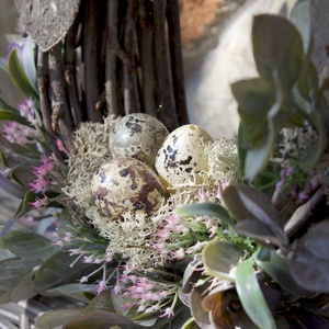 Egy csepp tojás - tavaszi ajtódísz - ünnepi díszek, dekorációk - húsvéti díszek és dekorációk - húsvéti ajtódísz, kopogtató - Meska.hu