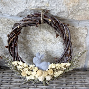 Nyuszi trió - ablak-, ajtódísz három méretben - ünnepi díszek, dekorációk - húsvéti díszek és dekorációk - húsvéti ajtódísz, kopogtató - Meska.hu