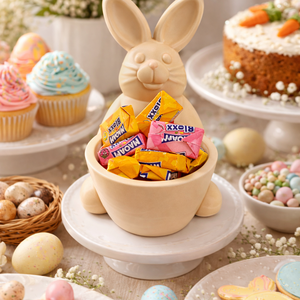 Húsvéti kínáló nyuszifigura - Meska.hu