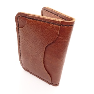 Kézzel varrt valódi marhabőr irattartó, kártyatartó, bankkártyatartó, modern, minimalista dizájn - Meska.hu