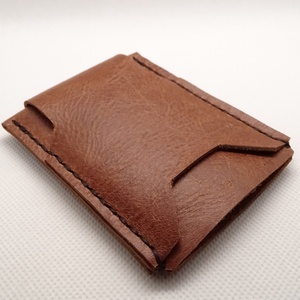 Kézzel varrt valódi marhabőr irattartó, vékony kártyatartó, minimalista bankkártyatartó, modern dizájn - táska & tok - pénztárca & más tok - kártyatartó & irattartó - Meska.hu