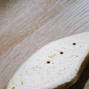 Szappantartó lev�l, vagy füstölőtartó - művészet - szobor - kerámia - Meska.hu