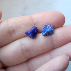 Lapis lazuli fülbevaló , Ékszer, Fülbevaló, Pötty fülbevaló, Ékszerkészítés, MESKA