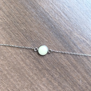 Nemesacél choker medál anyatejjel - ékszer - nyaklánc - medálos nyaklánc - Meska.hu