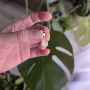 Szív medál, dupla oldalú nemesacél, anyatejjel - ékszer - nyaklánc - medálos nyaklánc - Meska.hu