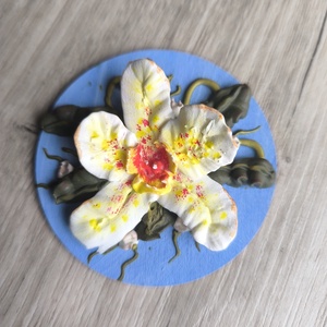 Orchidea mini 3D festmény - művészet - festmény - festmény vegyes technika - Meska.hu