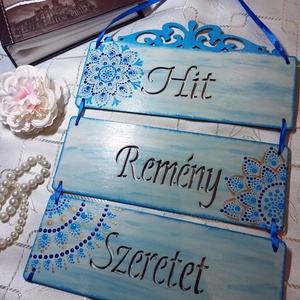 Háromrészes tábla - otthon & életmód - dekoráció - ajtó- és ablak dekoráció - ajtótábla - Meska.hu