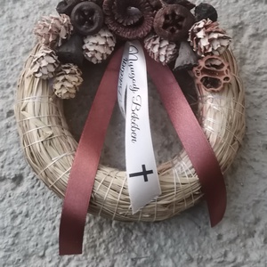 Száraztermés koszorú 1. - Meska.hu