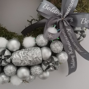 Masnis ajtódísz  - karácsony - adventi díszek - adventi ajtódísz - Meska.hu