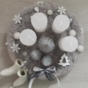 Jégkoris adventi koszorú - karácsony - adventi díszek - adventi koszorú - Meska.hu