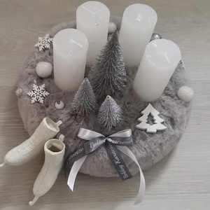 Jégkoris adventi koszorú - karácsony - adventi díszek - adventi koszorú - Meska.hu