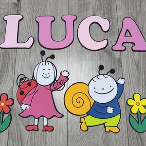 Mesés erdei névtábla - egyedi névre szóló dekoráció ?, Baba - mama, Baba ágynemű, Pólya, Dekorgumi, MESKA