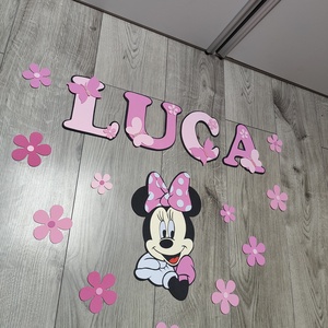 Névre szóló egérkés névtábla gyerekszoba dekoráció � - baba - mama - babaszoba dekoráció - babanév dekoráció - Meska.hu