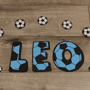 Egyedi Focis Névdekoráció Falra � - baba - mama - babaszoba dekoráció - babanév dekoráció - Meska.hu