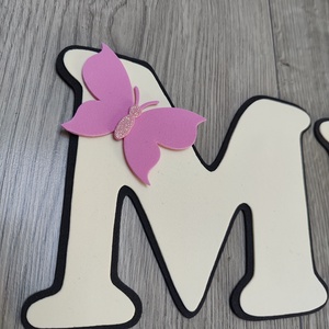 � Minnie egér stílusú névre szóló dekoráció kislányoknak - baba - mama - babaszoba dekoráció - babanév dekoráció - Meska.hu