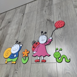 Dekorgumi kerti barátok � Puha, kézzel készült babaszoba dekoráció ?, Baba - mama, Babaszoba dekoráció, Gyerekszoba falmatrica, Dekorgumi, MESKA