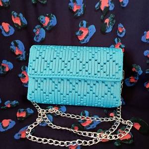 Kék kanava táska , Táska & Tok, Kézitáska & válltáska, Alkalmi táska, , MESKA