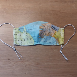 Állítható maszk, női és tini méret - térkép - női - női - Meska.hu