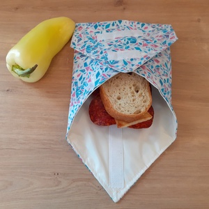 Újraszalvéta, vízhatlan örökszalvéta, szendvics csomagoló - kaleidoszkóp - snackbag - táska & tok - uzsonna- & ebéd tartó - szendvics csomagoló - Meska.hu