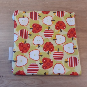 Uzsonnástasak, vízhatlan szendvics csomagoló - alma - snackbag, újratasak, vízálló tok, betéttartó - táska & tok - uzsonna- & ebéd tartó - szendvics csomagoló - Meska.hu