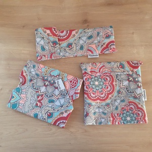 Mandala hulladékmentes elviteles kezdőcsomag - uzsonnástasak, újraszalvéta, evőeszköztartó - táska & tok - bevásárlás & shopper táska - kenyeres zsák - Meska.hu